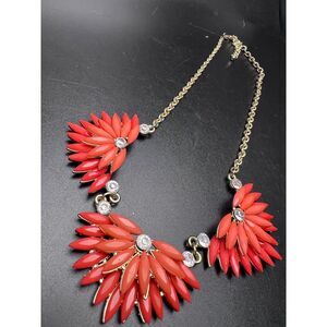 Coral Fan Necklace